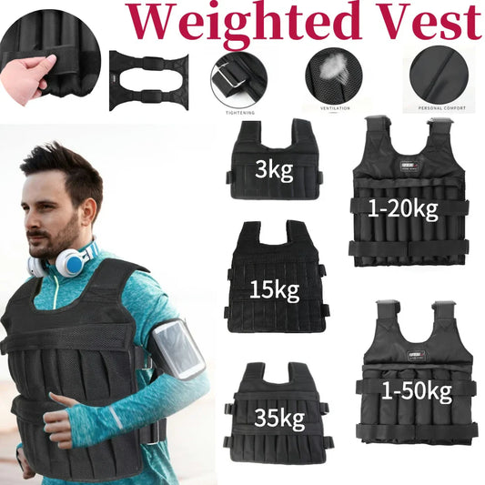 Gilet lesté ajustable musculation running entraînement